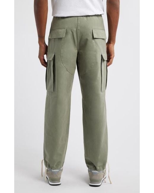 Standard Issue Green Pd Drawstring Cargo Pants for men
