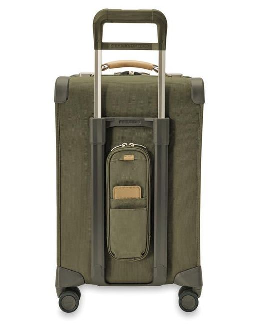 Briggs & Riley Green Baseline Essential 22-Inch Expandable Spinner Carry-On Bag for men