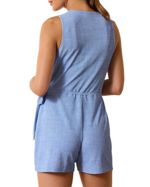 Tommy Bahama Blue Island Cays Cover-up Wrap Romper