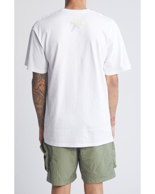 ICECREAM White The Range Cotton Graphic T-shirt for men