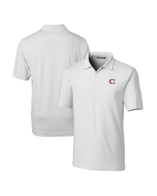 Cutter & Buck Gray Cincinnati Reds City Connect Big & Tall Forge Pencil Stripe Stretch Polo At Nordstrom for men