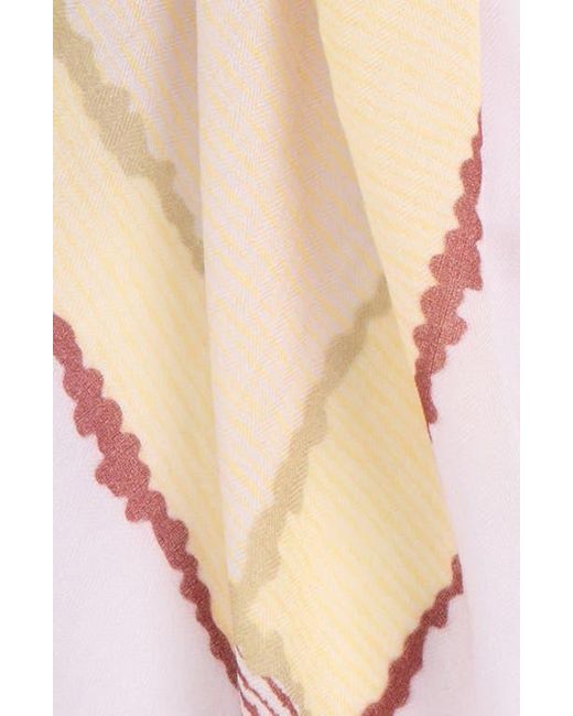 Rag & Bone Natural Astra Scribble Wool Scarf