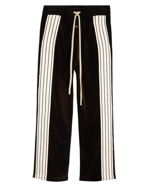 Fear Of God Black Forum Side Stripe Velvet Pants for men