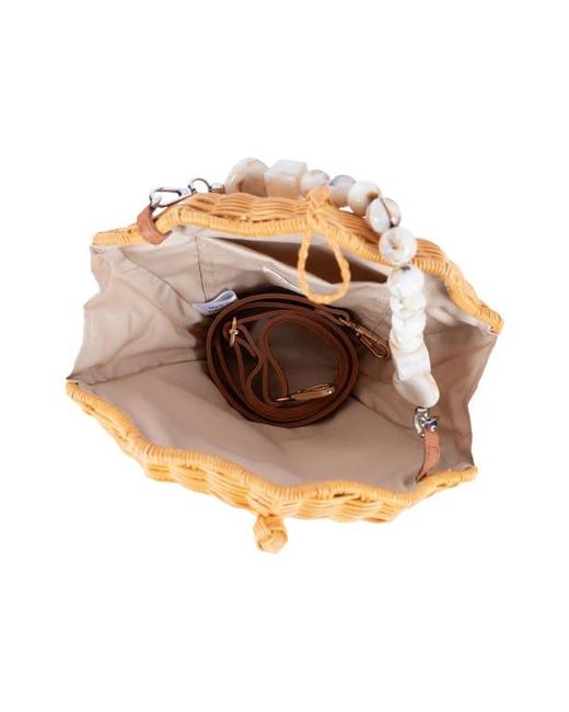Jelavu Natural Shellie Shell Basket Bag