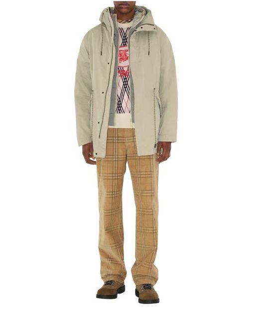 Burberry Natural Detachable Warmer Nylon Blend Parka for men
