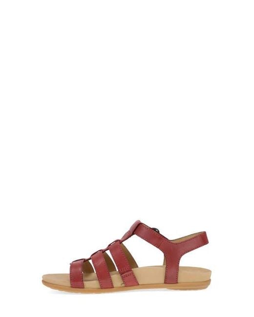 Dansko Brown Janice Ankle Strap Sandal