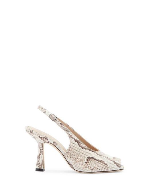 Stuart Weitzman White Val Slingback Sandal