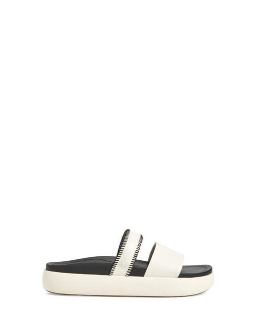 Olukai White Pae Slide Sandal