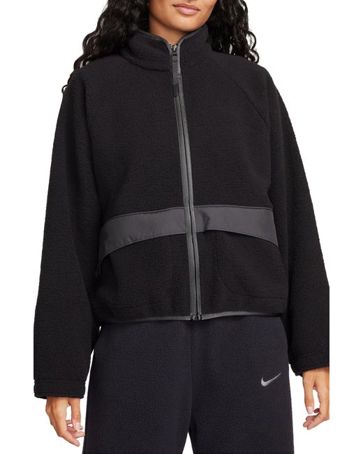 Nike Black Sportswear High Pile Fleece Jacket