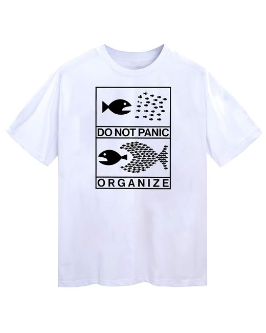 VERYRARE White Don'T Panic Tee for men