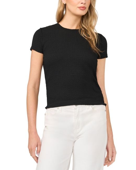 Halogen® Black Easy Texture T-Shirt