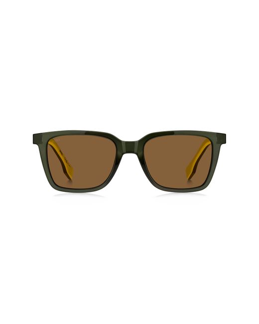 Boss Natural 53mm Square Sunglasses for men