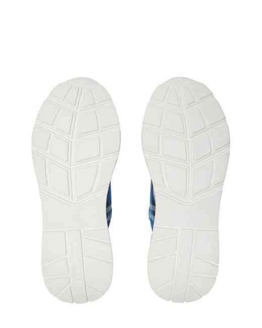 Burberry Blue Regis Check Sneaker for men