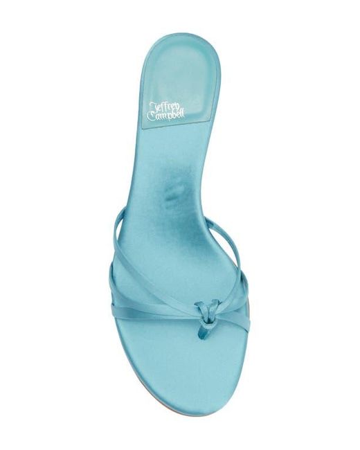 Jeffrey Campbell Blue Doretta Kitten Heel Flip Flop