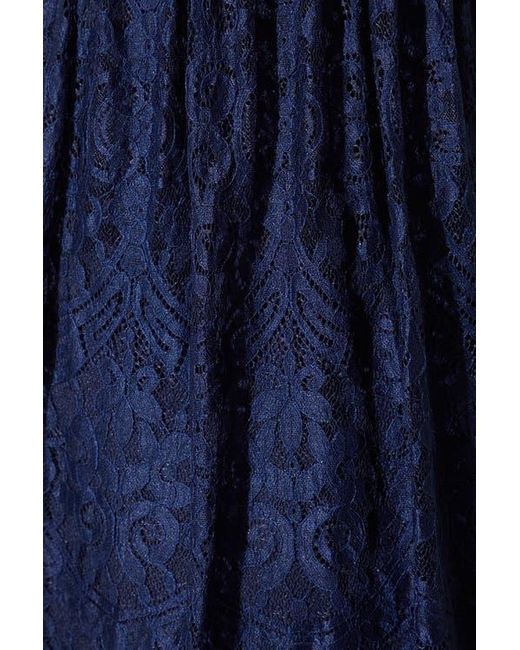 Coast Blue Lace Short Sleeve Midi Dress