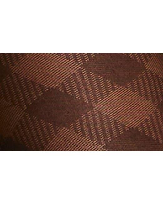 Commando Brown Plaid Sheer Tights