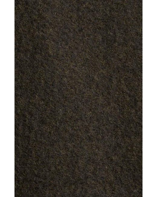 Rier Black Wool Fleece Half Zip Sweatshirt