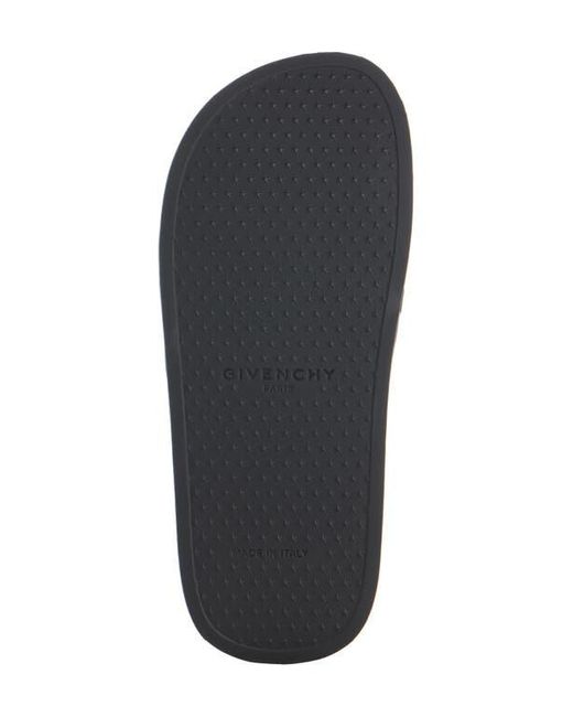 Givenchy Blue Logo Slide Sandal