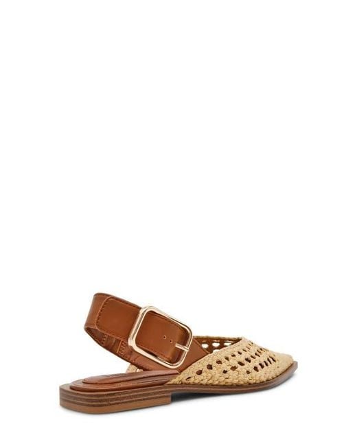 Steve Madden Brown Shay Pointed Toe Slingback Flat