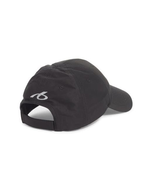 Balenciaga Black Athletic Baseball Cap for men
