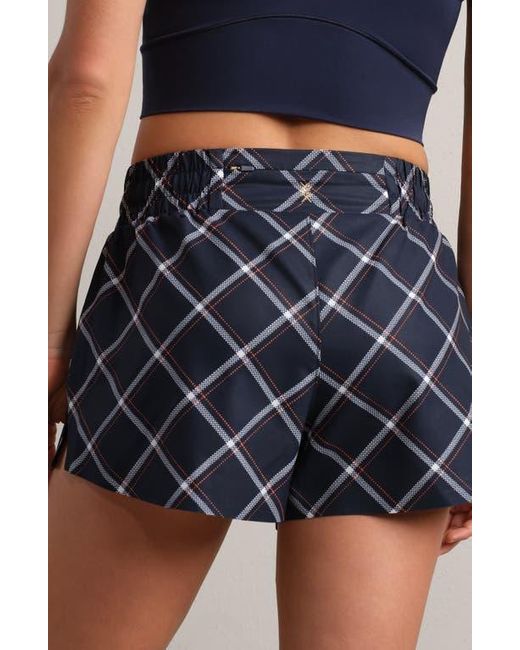 Rhone Blue Mirage Windowpane Plaid Upf 50+ Shorts