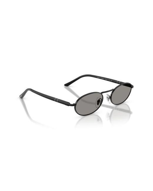 Persol Gray 55Mm Rectangular Sunglasses