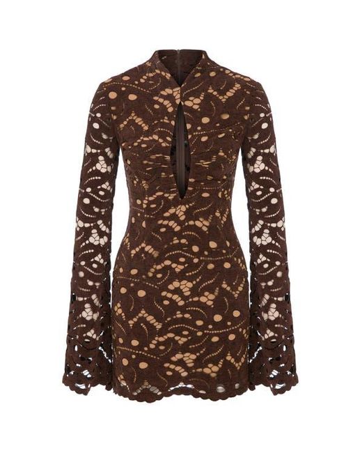 knee length dresses for ladies Maeve Strapless Lace Mini Dress main image 0