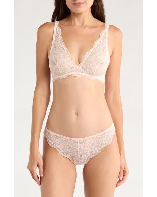 Simone Perele White Karma Triangle Bralette