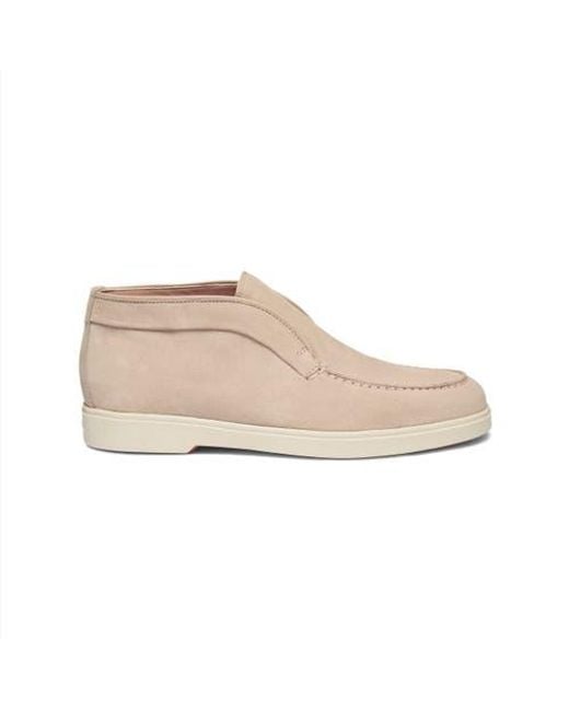 Santoni Natural Suede Desert Boot
