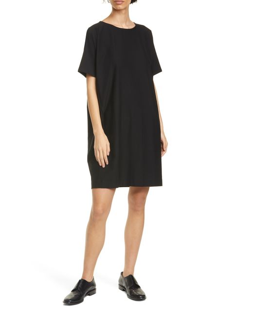 Eileen Fisher Black T-shirt Dress