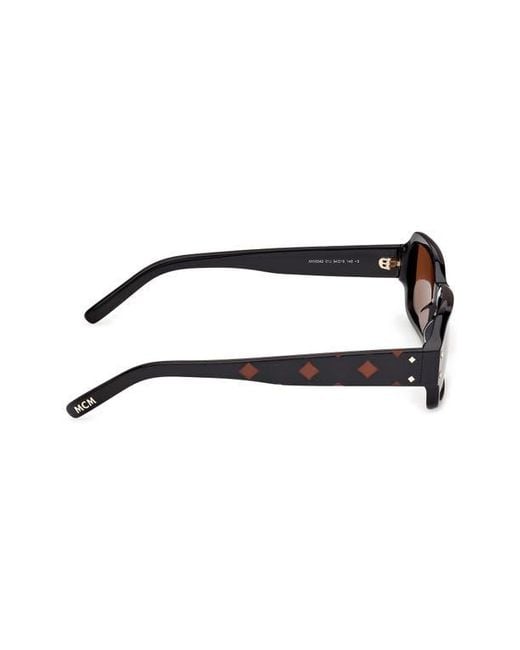 MCM Brown 54Mm Rectangular Sunglasses