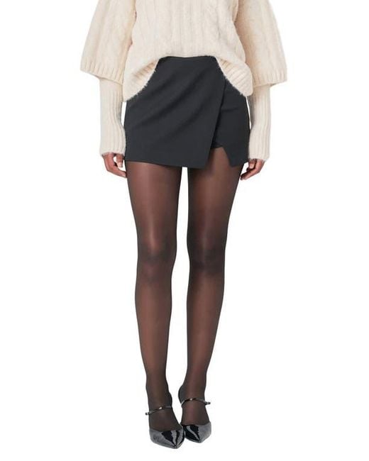 Endless Rose Black Wrap Miniskort