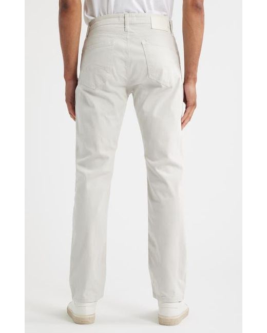 Mavi White Zach Straight Leg Twill Pants for men