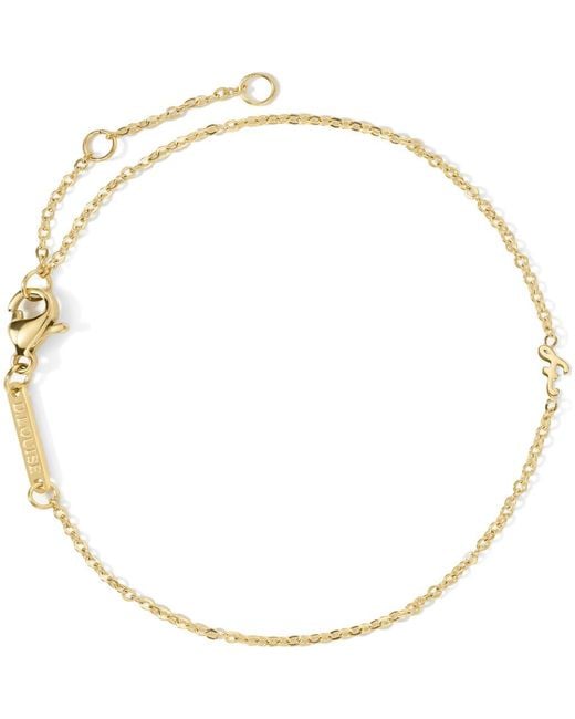D.Louise Metallic Initial Chain Bracelet
