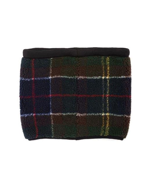Barbour Black Field Tartan Fleece Snood for men