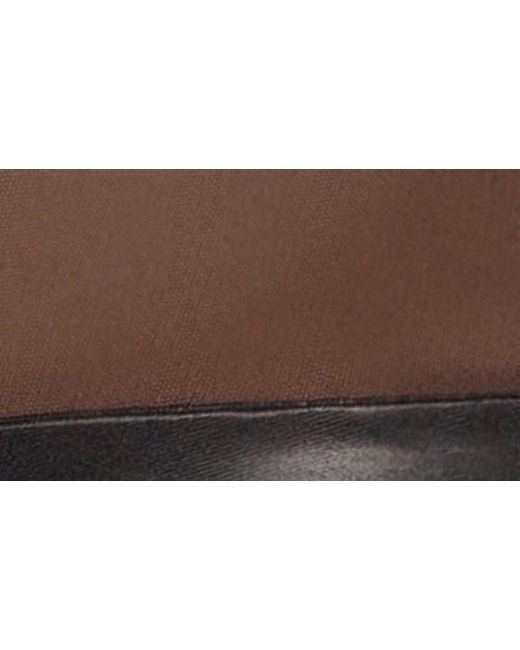 MAPALE Black Cutout Faux Leather & Mesh Bodysuit
