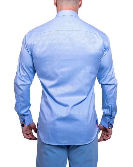 Maceoo Blue Einstein Resistance0111 Button-Up Shirt for men