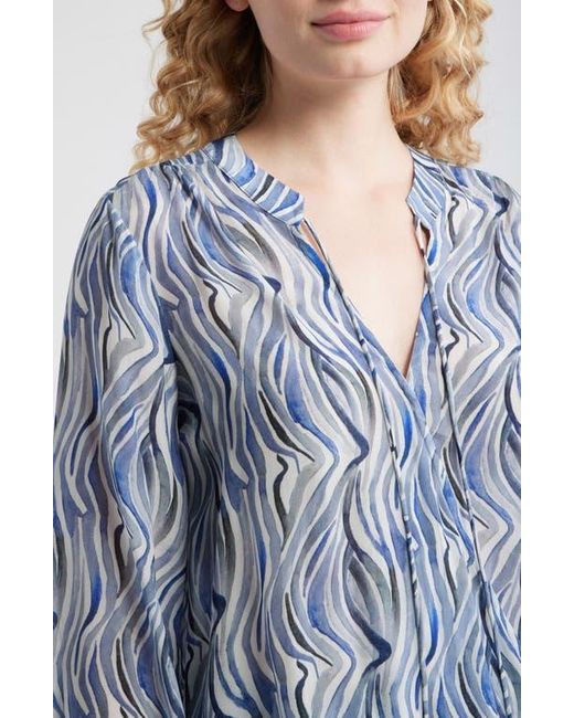 Apny Blue Printed Top