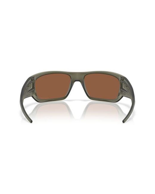 Oakley Brown 60Mm Prizm Rectangular Sunglasses for men