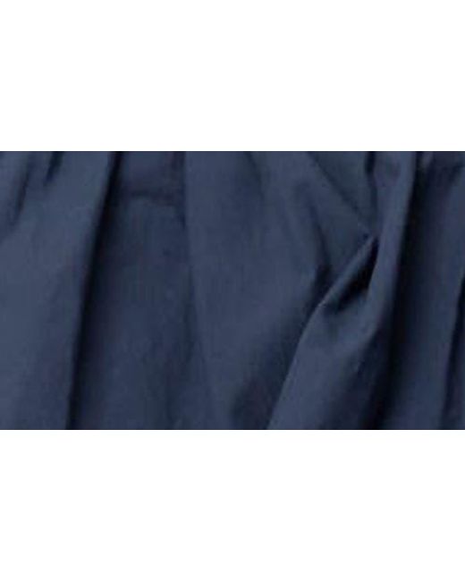 Edikted Blue Janey Bubble Cotton Mini Skort