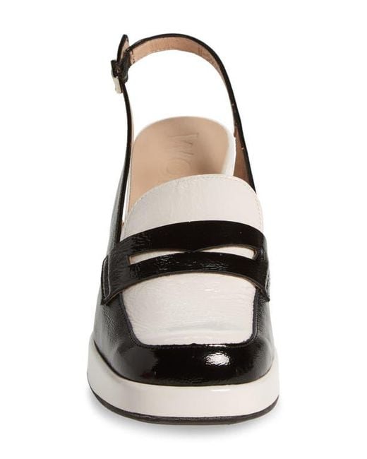 Wonders Multicolor Amelia Block Heel Leather Pump