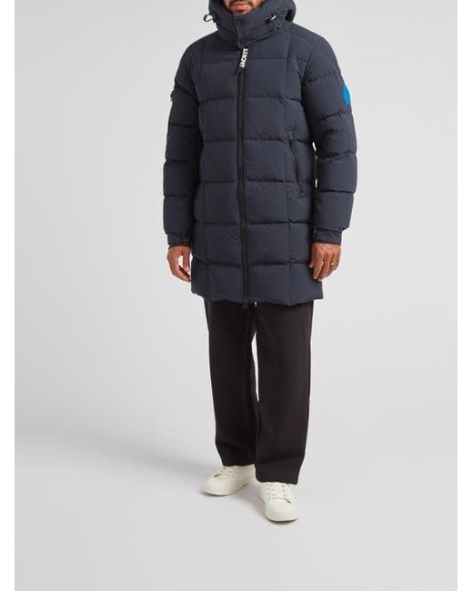 Jacket Blue Ez Hooded Boxed Puffer Coat for men