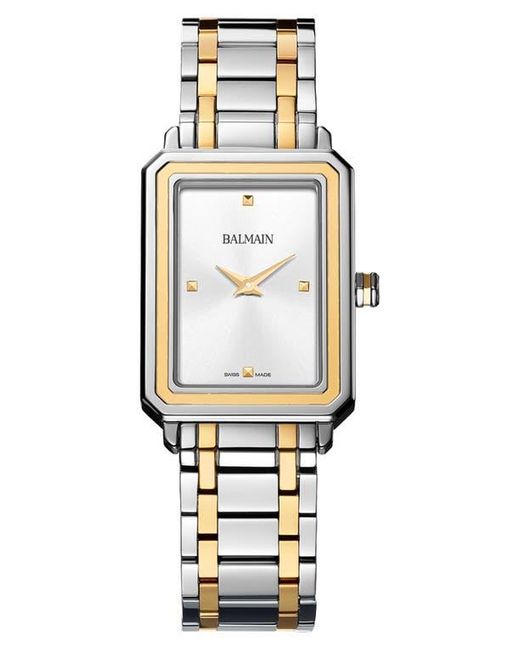 Balmain Metallic Eirini Two-Tone Bracelet Watch, 25Mm X 33Mm