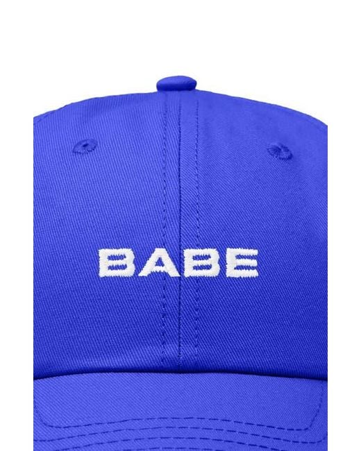 Alix Blue Babe Embroidered Cap