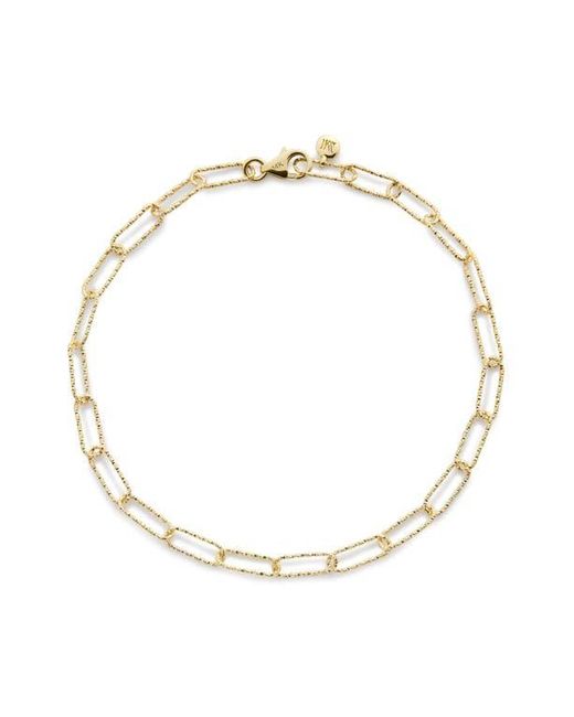 Monica Vinader Metallic Alta Textured Chain Link Bracelet
