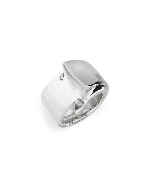 Completedworks Gray Draped Fold Ring