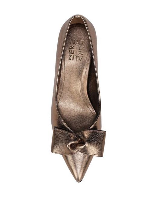 Naturalizer Brown Mavis Bow Pointed Toe Pump