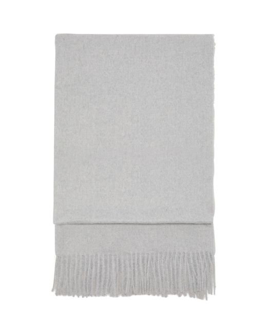 Mango Gray Fringe Scarf