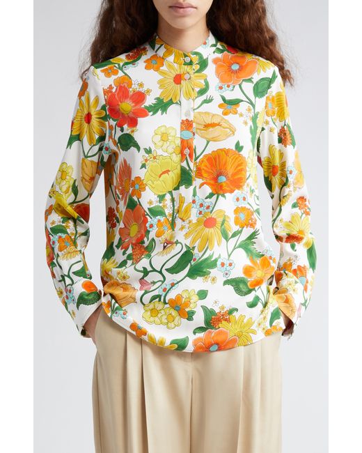 Stella McCartney Multicolor Garden Floral Print Button-up Shirt