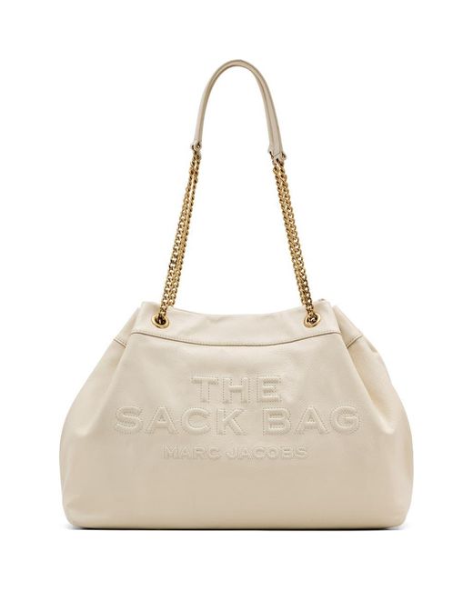 Marc Jacobs Natural The Large Chain Sack Leather Bag